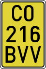 License plates of Spain, Specialty plates