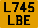 License plate of the United Kingdom, 1983 year system