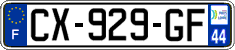 French license plate, SIV (ordinary)
