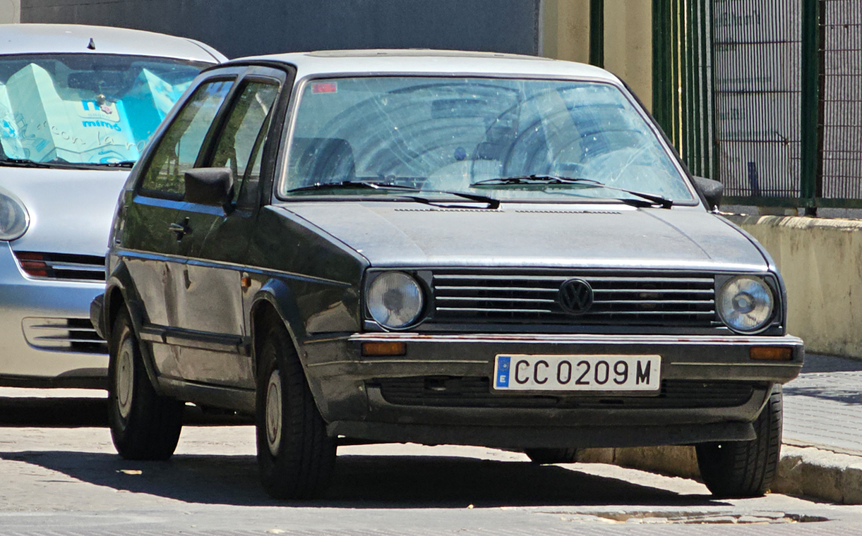 CC 0209 M, Volkswagen Golf 2nd gen 3-door Hatch (19/1G), 1983–1992