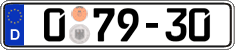 German license plate, Diplomatic