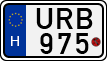 license plates of Hungary, Motorcycles (1990)
