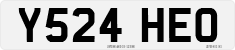 License plate of the United Kingdom, 1983 year system