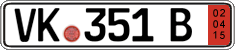 German license plate, Export transit plates