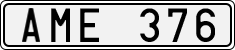 License plate of Sweden, Regular plates