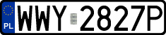 License plates of Poland, Regular car plates