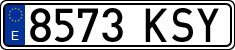 License plates of Spain, Ordinary (2000)