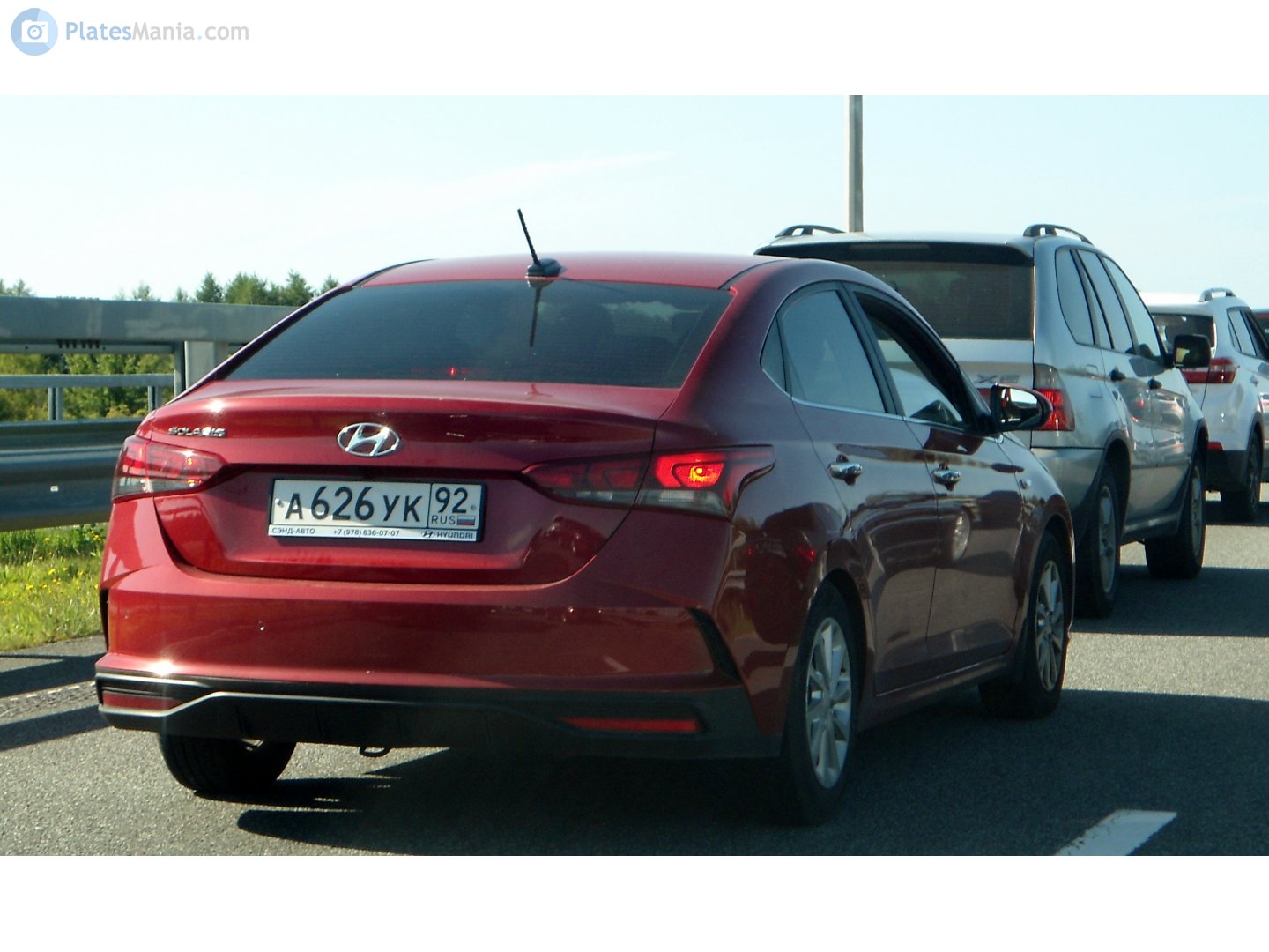 а 626 ук 92, Hyundai Solaris 2nd gen (HCR), facelift, 2020–2022 (Solaris HS for RU-market since 2024)