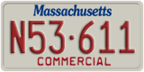 Massachusetts, Commercial vehicles (X12-345)