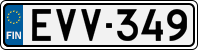 License plate of Finland, Cars