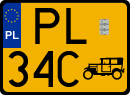 License plates of Poland, Oldtimers