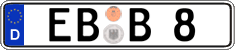 German license plate, Regular plates