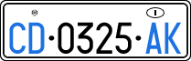 License plate of Italy, Diplomatic