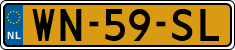 License plate of the Netherlands, Trailers