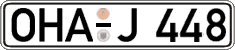 German license plate, Regular plates
