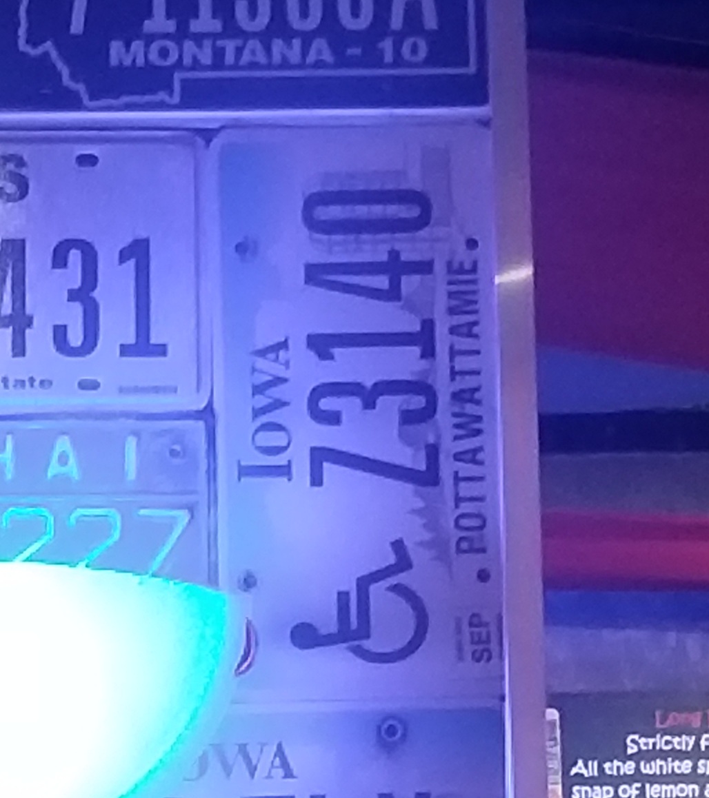 Z3140, License plate without vehicle 