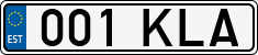License plate of Estonia, Regular car plates