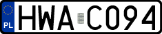 License plates of Poland, Authorities