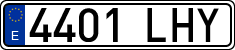 License plates of Spain, Ordinary (2000)