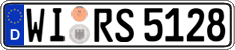 German license plate, Regular plates