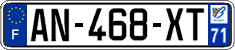 French license plate, SIV (ordinary)