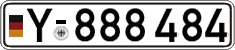 German license plate, Military
