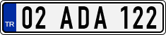 License plate of Turkey, Regular plates