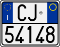 License plate of Italy, Motorcycles (1994 year series)
