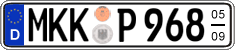 German license plate, Seasonal plates