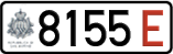 License plate of San Marino, Temporary (E 1234/1234 E)