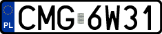 License plates of Poland, Regular car plates