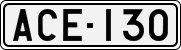 License plate of Finland, Cars