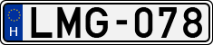 license plates of Hungary, Cars (1990)