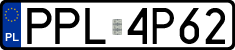 License plates of Poland, Regular car plates