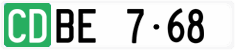 License plate of Switzerland, Diplomatic