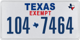 Texas, Exempt (123-4567)