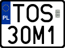 License plates of Poland, Special vehicles and motorcycles