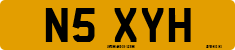 License plate of the United Kingdom, 1983 year system