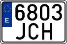 License plates of Spain, Ordinary (2000)