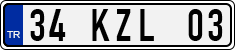 License plate of Turkey, Regular plates