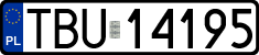 License plates of Poland, Regular car plates