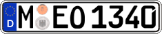 German license plate, Regular plates