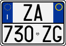 License plate of Italy, Cars (1994 year series)