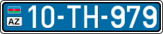 License plate of Azerbaijan, Public transport