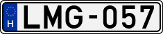 license plates of Hungary, Cars (1990)