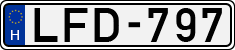 license plates of Hungary, Cars (1990)