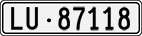 License plate of Switzerland, Cars