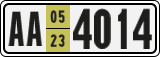 License plate of Armenia, Export transit plates