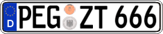 German license plate, Regular plates