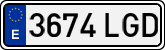 License plates of Spain, Ordinary (2000)